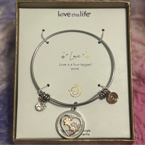 Love Is A Four-Legged Word Charm Bracelet - Picture 4 of 7